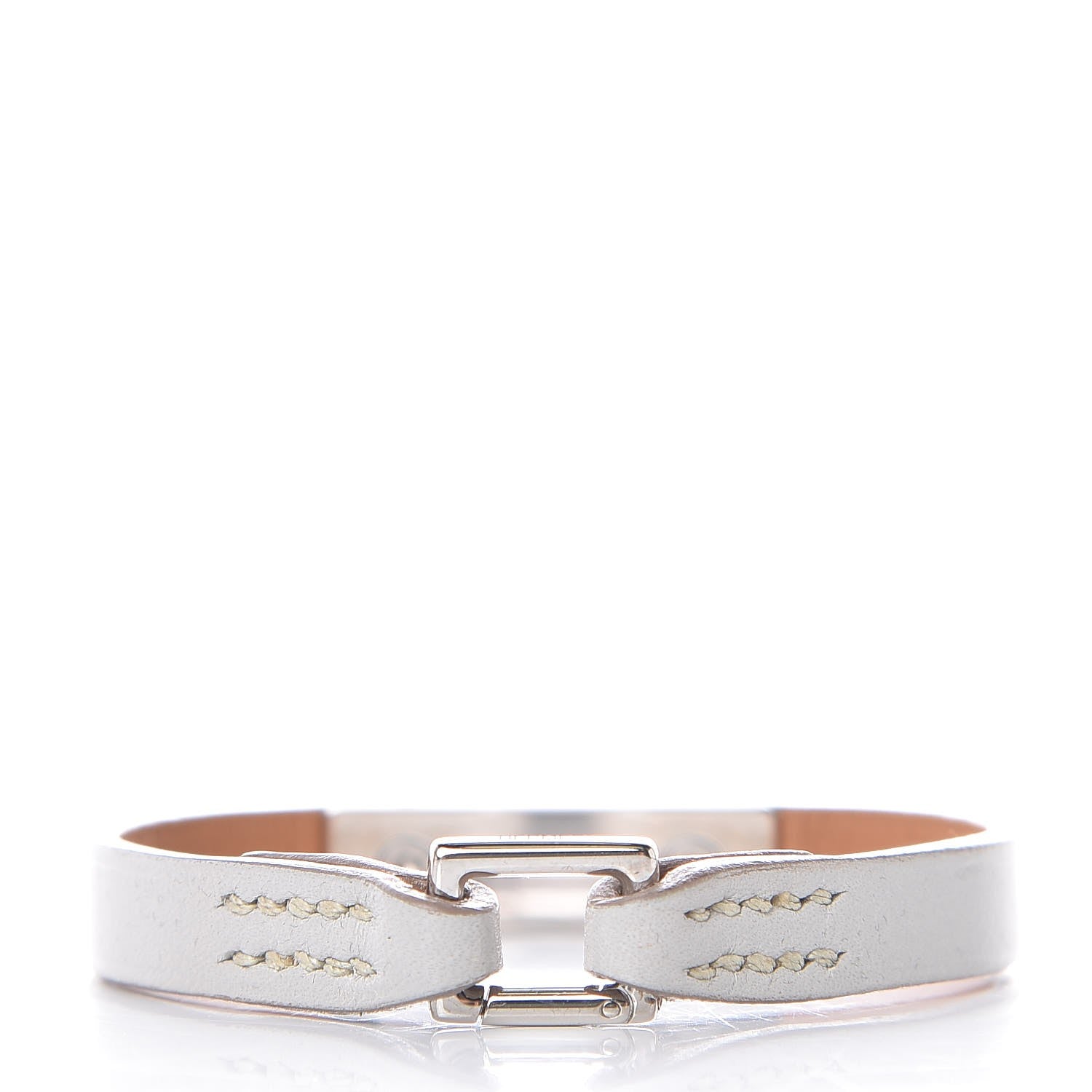 Hermes Tadelakt Micro Kelly Bracelet XS Gris Perle 3 of 6