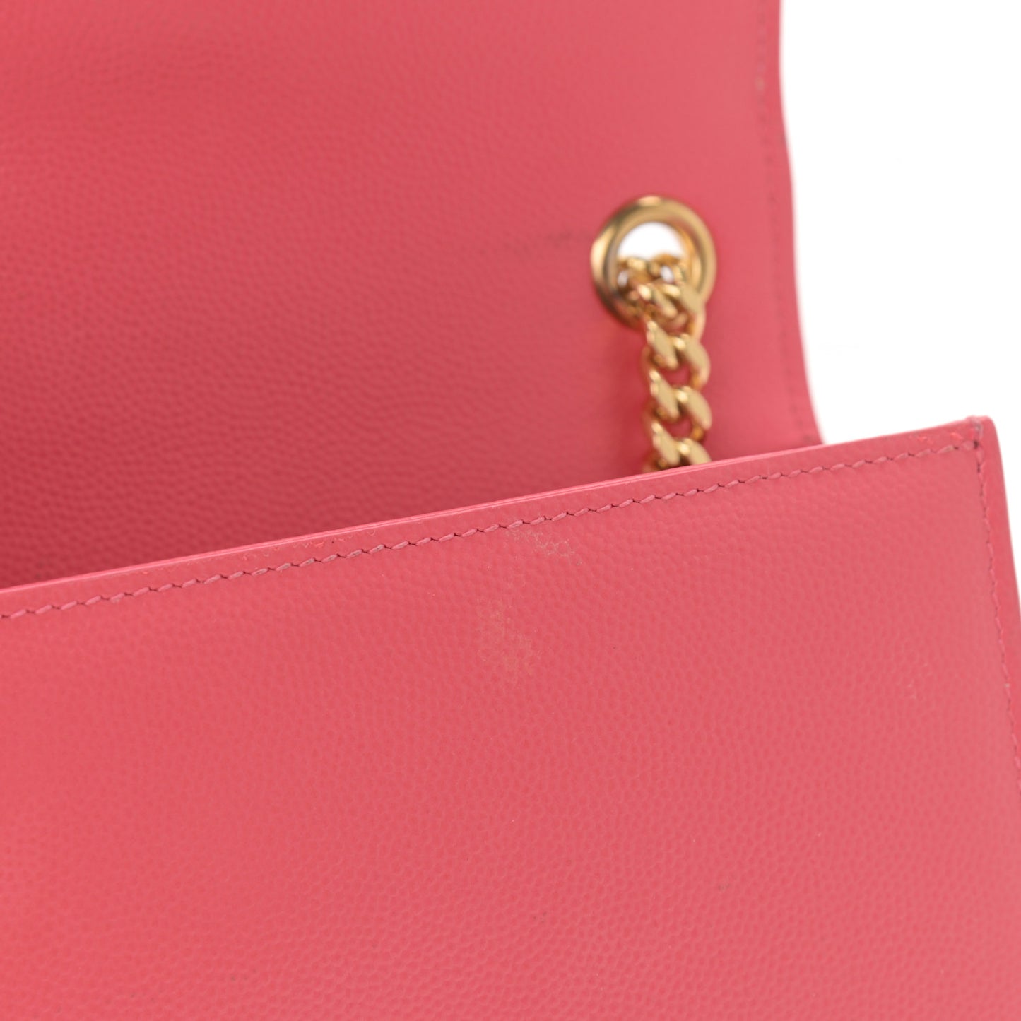 Grain De Poudre Small Classic Monogram Kate Satchel Lipstick Fuchsia