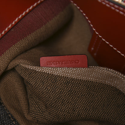 Burberry Canvas Mega Check Medium Maidstone Cadmium Red 10 of 11