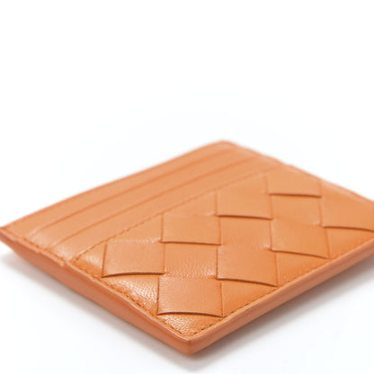 Bottega Veneta Nappa Intrecciato Card Holder Light Orange 5 of 7