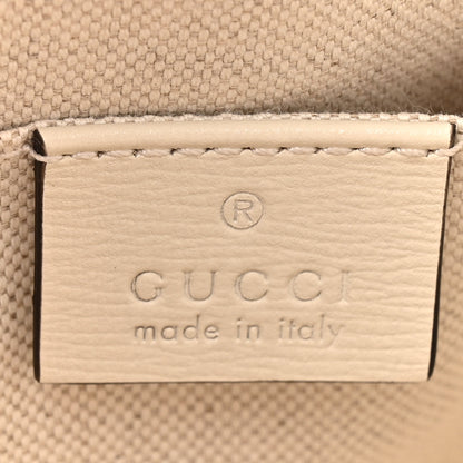 Gucci GG Supreme Monogram Azalea Calfskin Mini Horsebit 1955 Top Handle Bag Beige Ebony Mystic White 6 of 12
