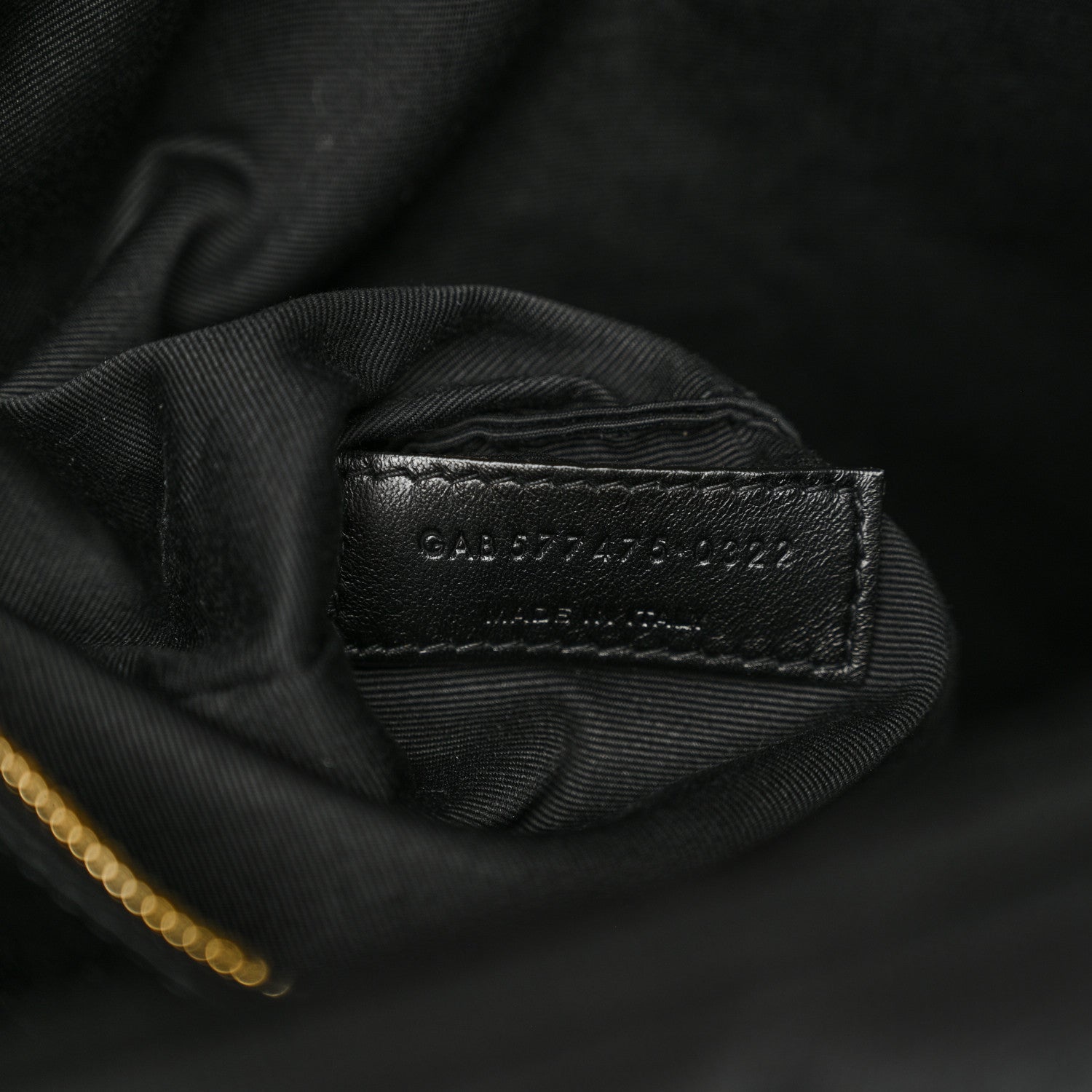 Saint Laurent Wool Jersey Quilted Medium Loulou Puffer Monogram Chain Black 6 of 10