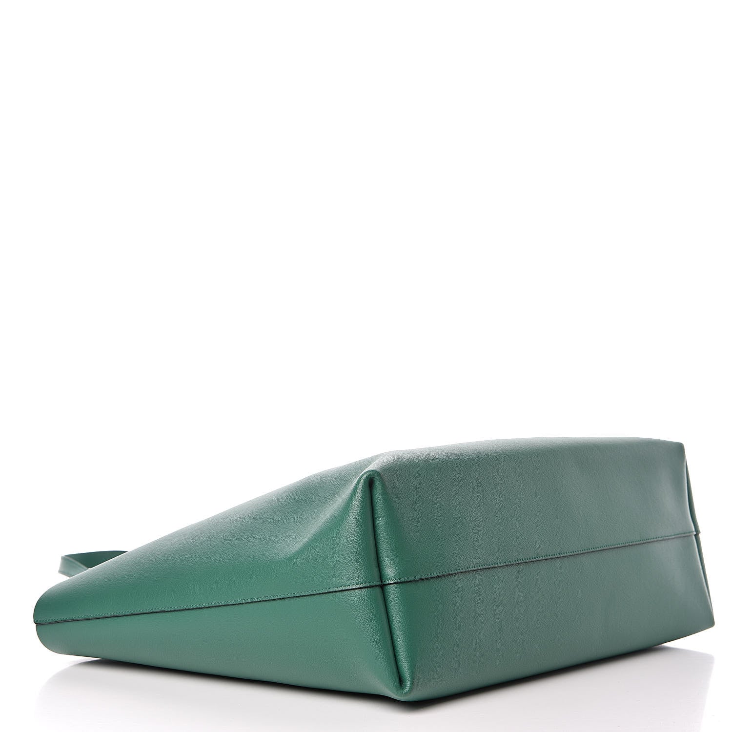 Saint Laurent Calfskin Large Shopping Tote Emerald Green 4 of 10