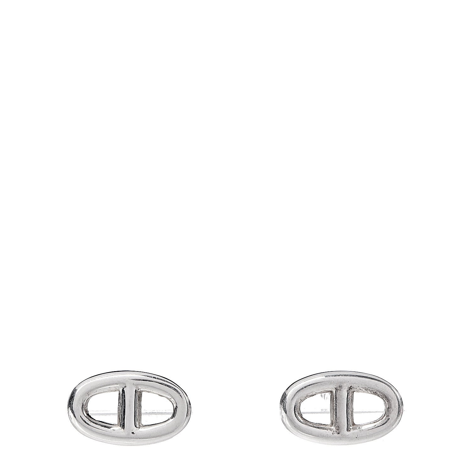 Hermes Sterling Silver TPM Farandole Earrings 1 of 4