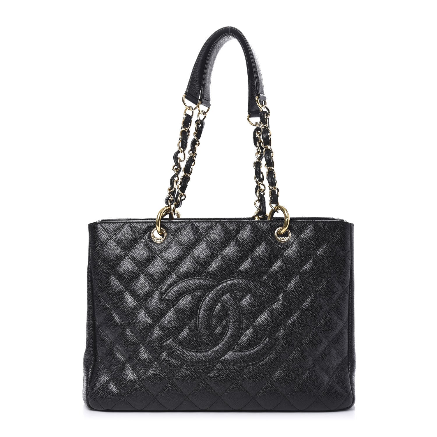 Chanel Caviar Quilted Grand Shopping Tote GST Black 1 of 11
