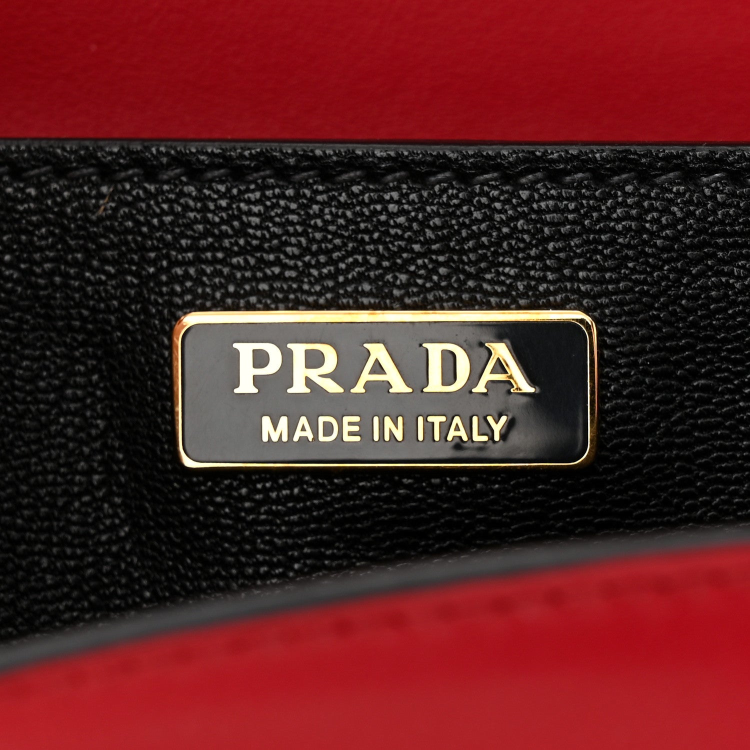 Prada City Calfskin Saffiano Cahier Bag Fuoco Black 6 of 9