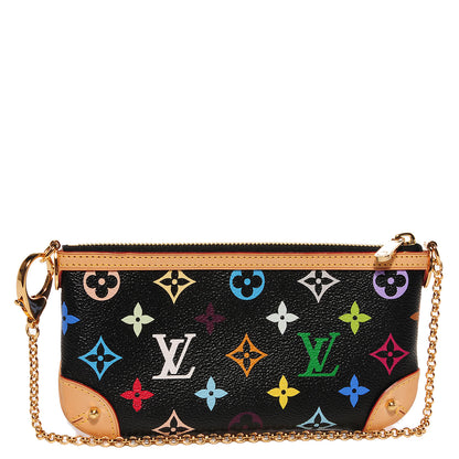 Louis Vuitton Monogram Multicolor Pochette Milla MM Black 3 of 7