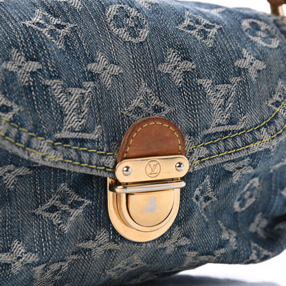 Louis Vuitton Monogram Denim Mini Pleaty Blue 5 of 5