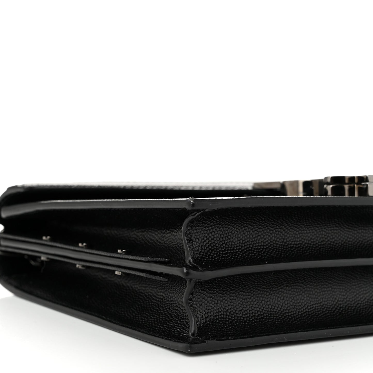 Grain De Poudre Monogram Cassandra Clasp Bag Black