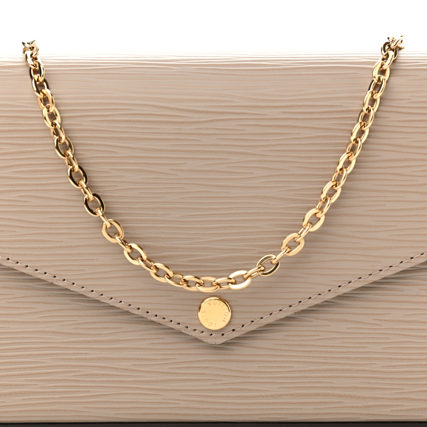 Epi Felicie Pochette Chain Wallet Galet