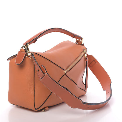 Loewe Calfskin Medium Puzzle Bag Orange 3 of 10