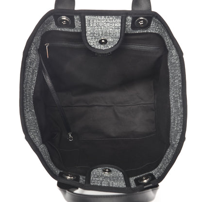 Chanel Canvas Large Deauville Tote Charcoal 7 of 16