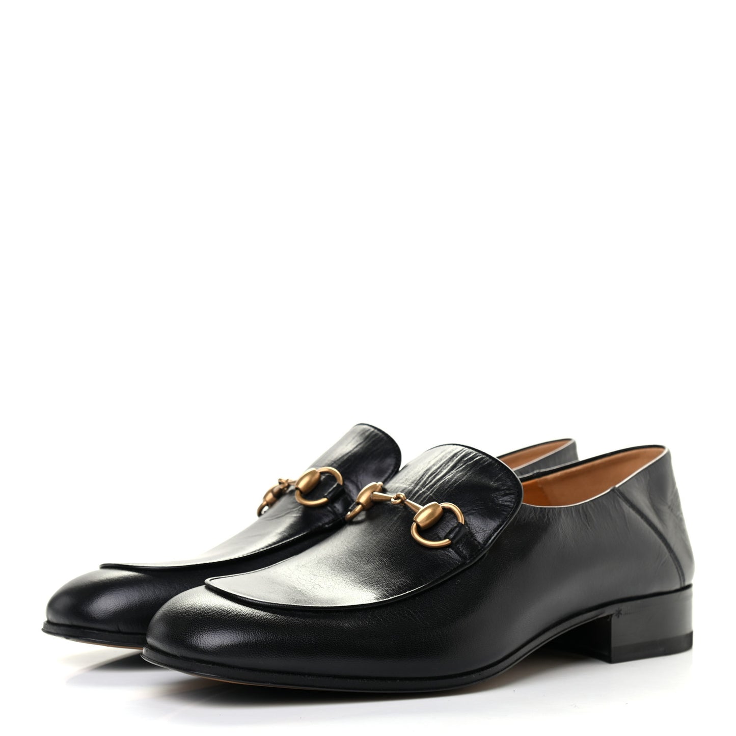Goatskin Mens Horsebit Loafers 9 Black