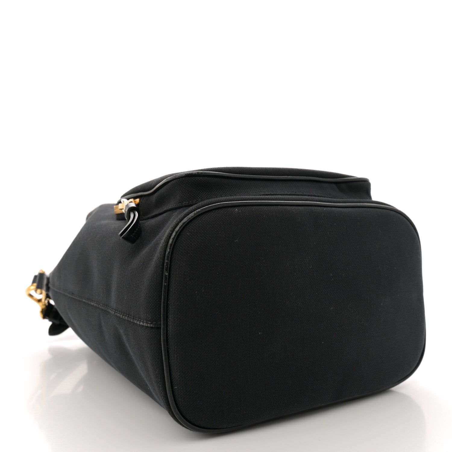 Prada Jacquard Logo Mini Bucket Crossbody Bag Black 4 of 11