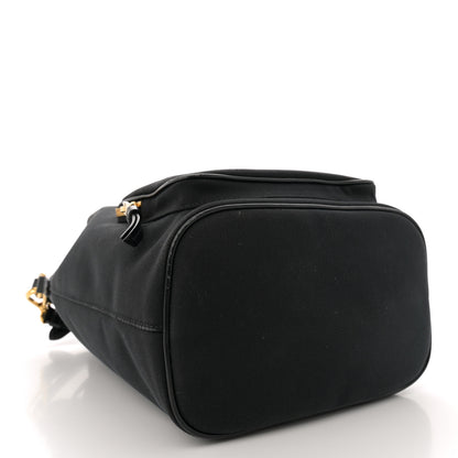 Prada Jacquard Logo Mini Bucket Crossbody Bag Black 4 of 11