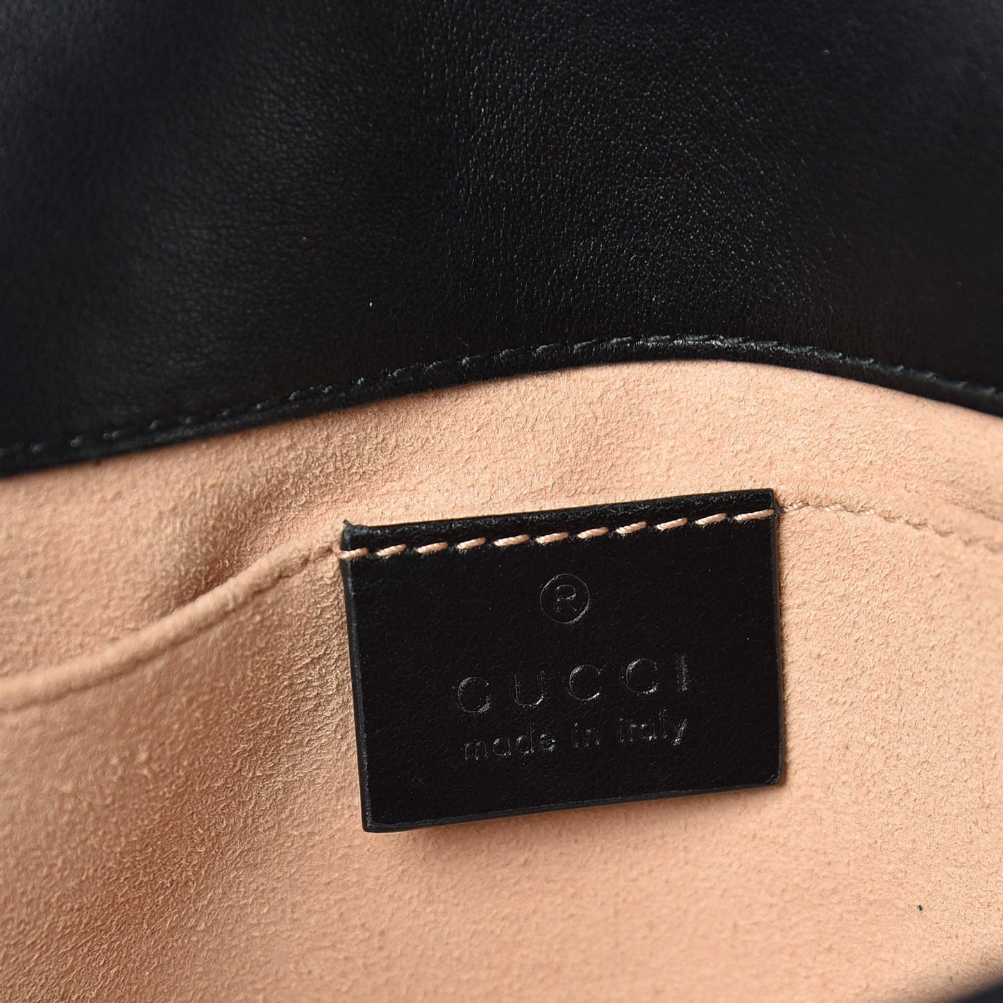 Calfskin Matelasse Mini GG Marmont Shoulder Bag Black