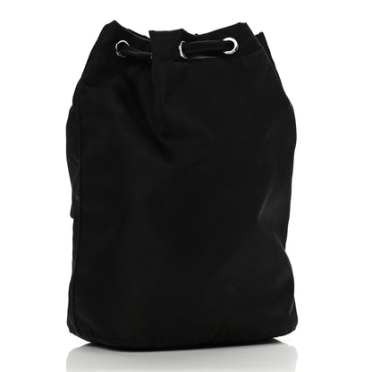 Prada Saffiano Tessuto Nylon Vela Bucket Wristlet Black 2 of 7
