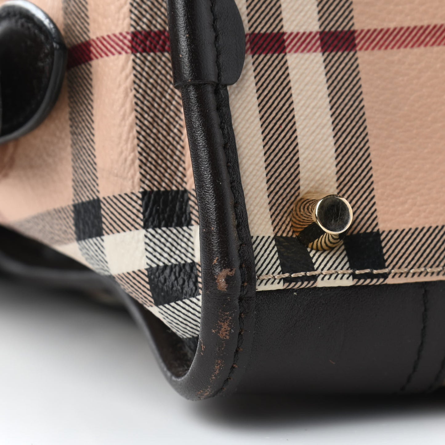 Haymarket Check Minford Portrait Tote Chocolate