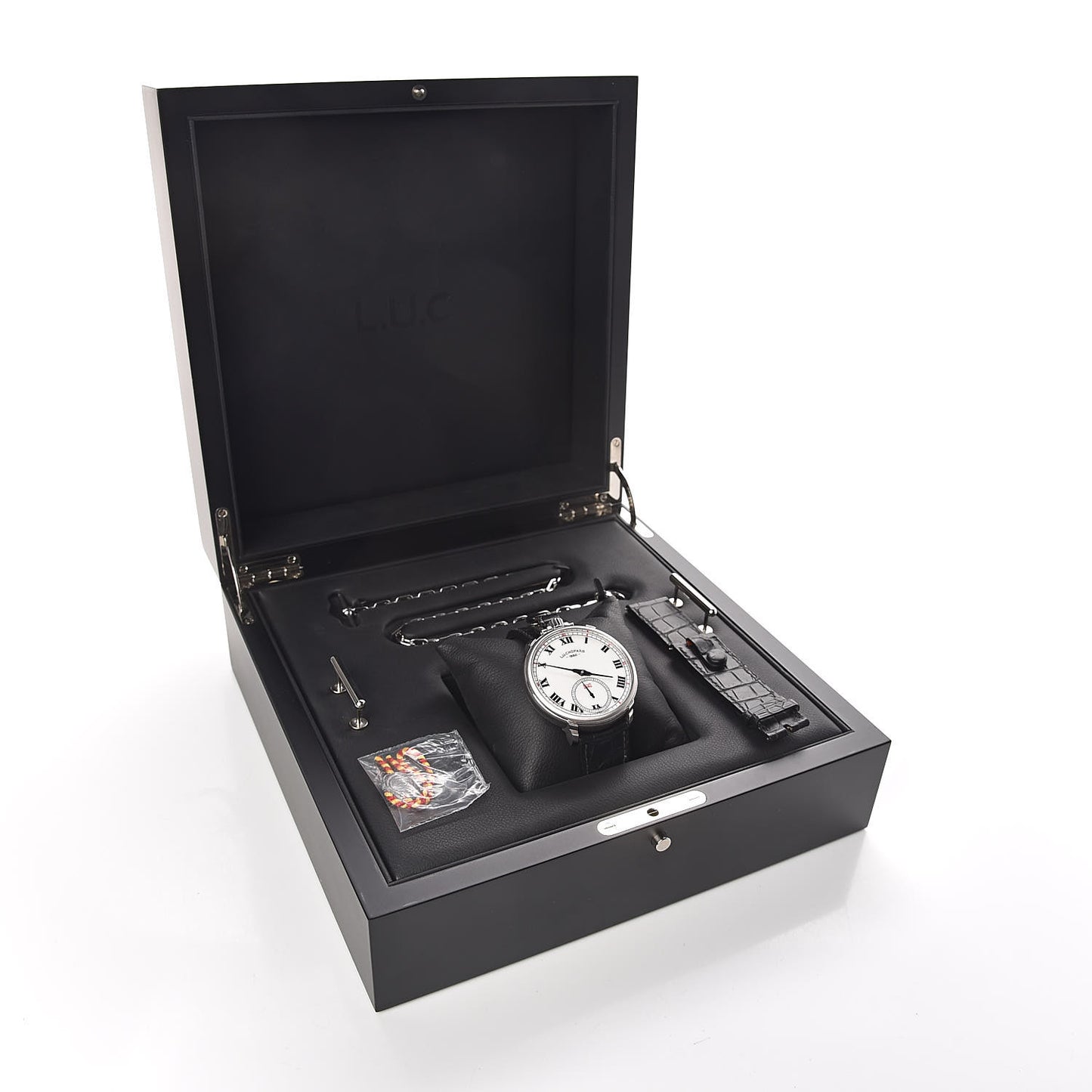 18K White Gold Alligator 49mm L.U.C. Louis-Ulysse The Tribute Manual Winding Watch