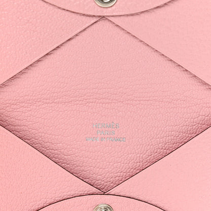 Hermes Chevre Mysore Calvi Card Case Rose Sakura 6 of 9
