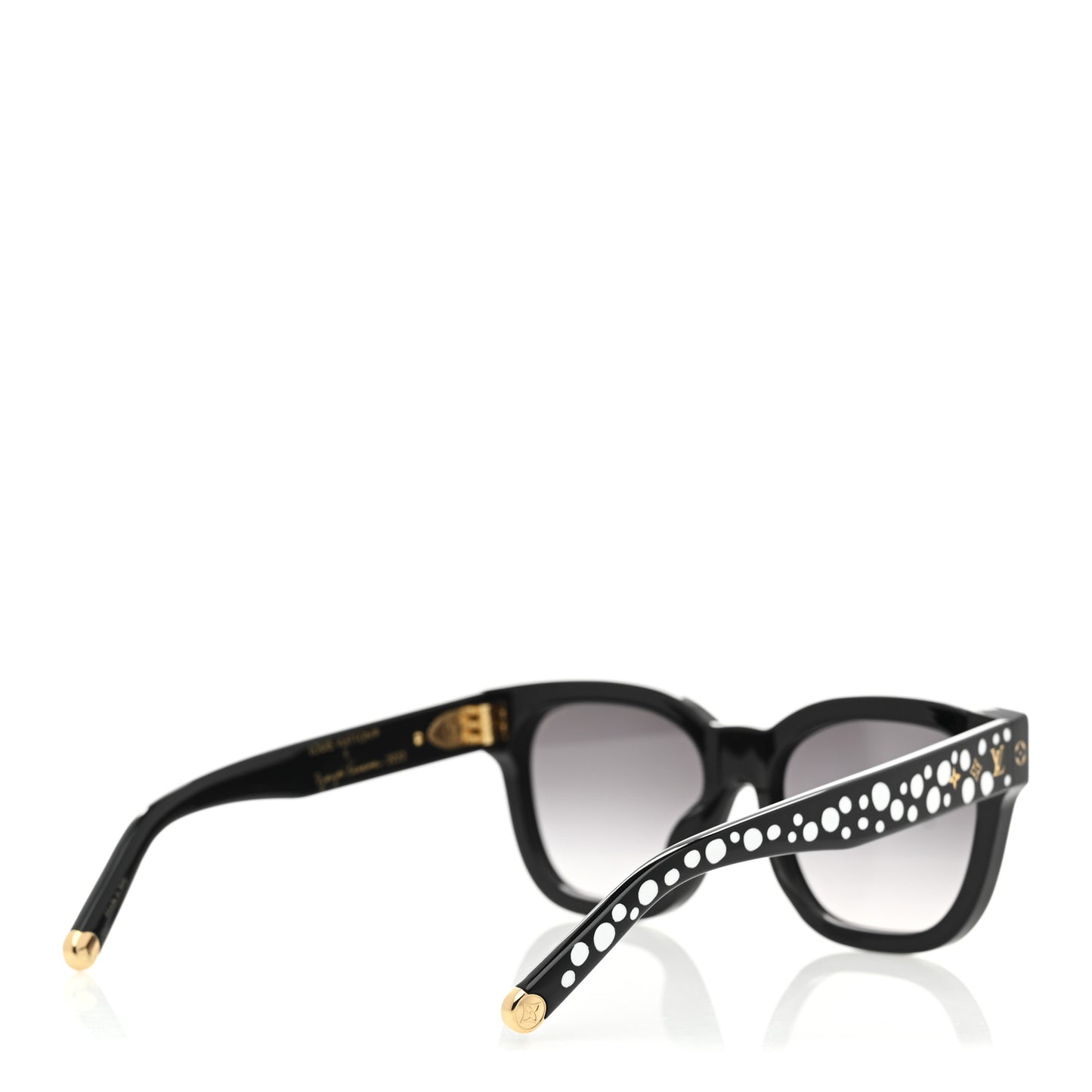 LV X YK Acetate Painted Dots Sunglasses Z1902W Black White