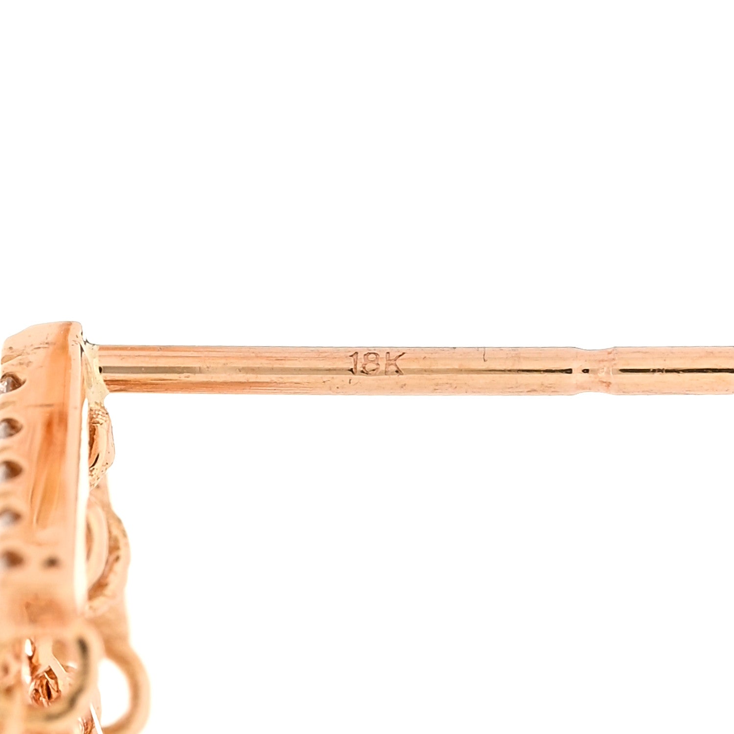 Suzanne Kalan 18K Rose Gold Diamond Fireworks Cascade Drop Earrings 4 of 4
