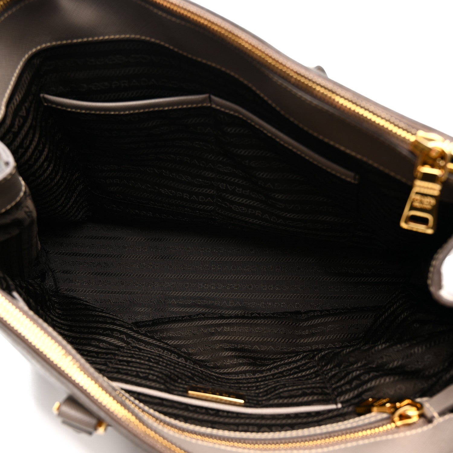 Prada Saffiano Lux Large Galleria Double Zip Tote Argilla 5 of 18