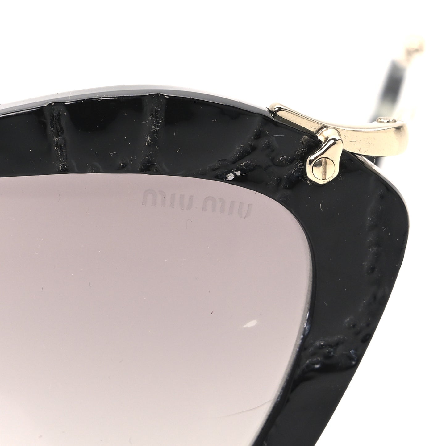 Acetate Cat Eye Sunglasses SMU10N Black