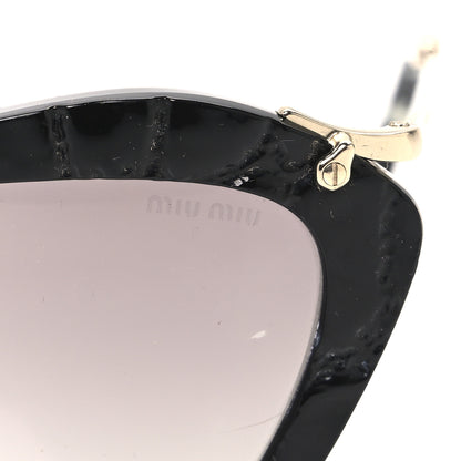 Miu Miu Acetate Cat Eye Sunglasses SMU10N Black 6 of 7