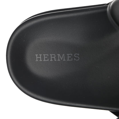 Hermes Nappa Extra Sandals 38 Black 7 of 10