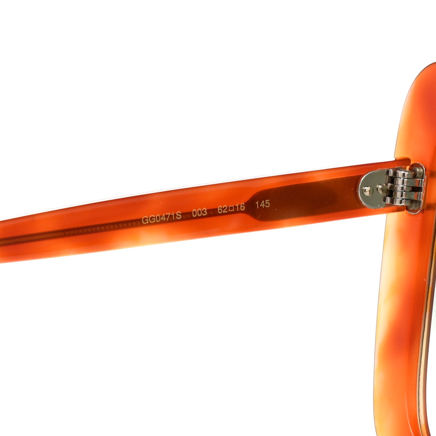 Acetate Oversize Square Frame GG0471S Sunglasses Havana Green