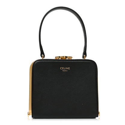 Celine Shiny Calfskin Lana Triomphe Minaudiere Black 1 of 9