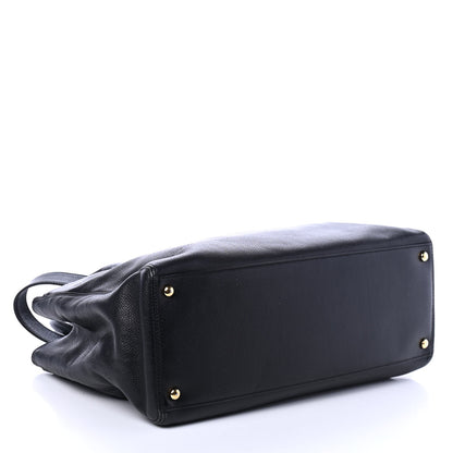 Chanel Calfskin Cerf Executive Shopper Tote Black 3 of 4