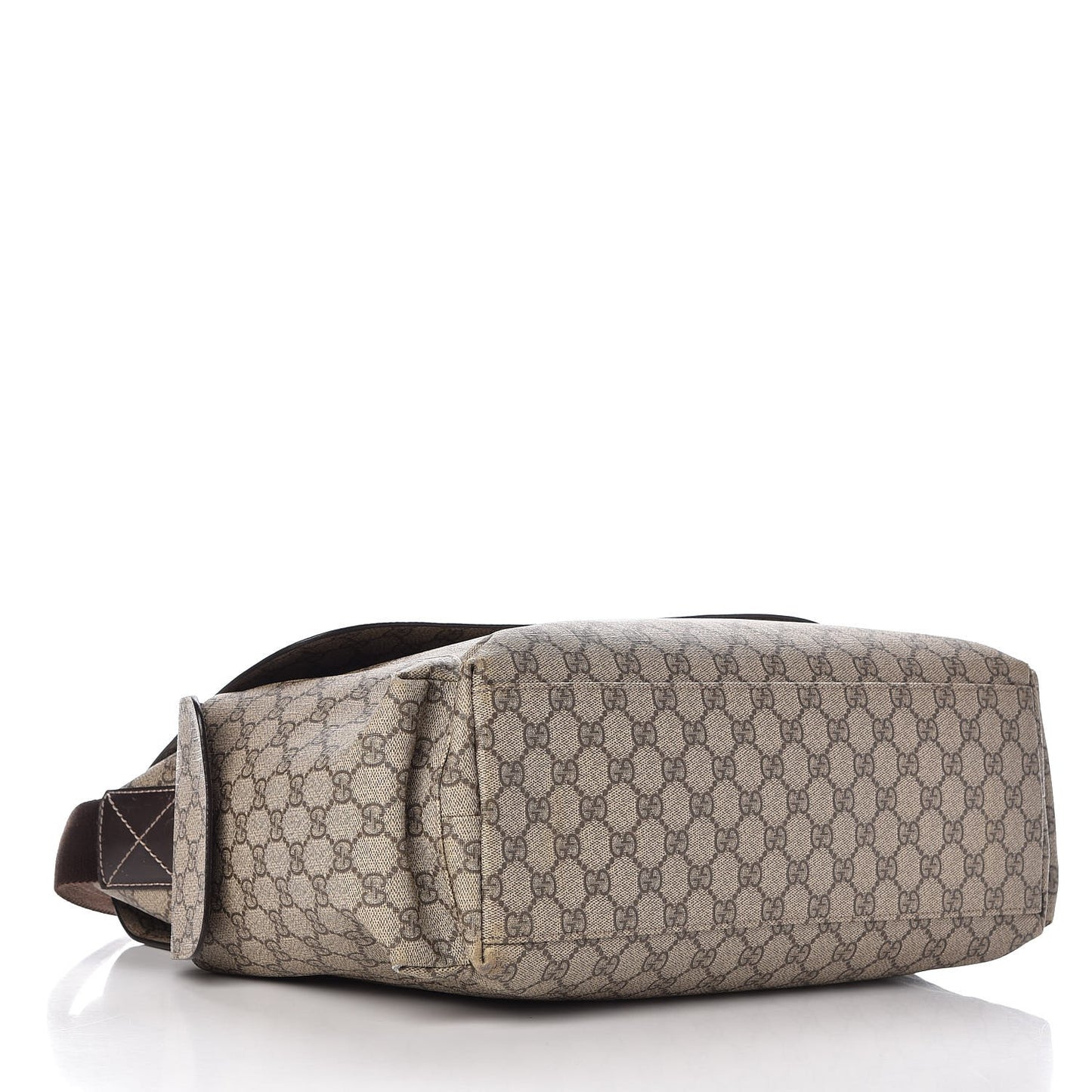 GG Plus Monogram Messenger Diaper Bag Dark Brown