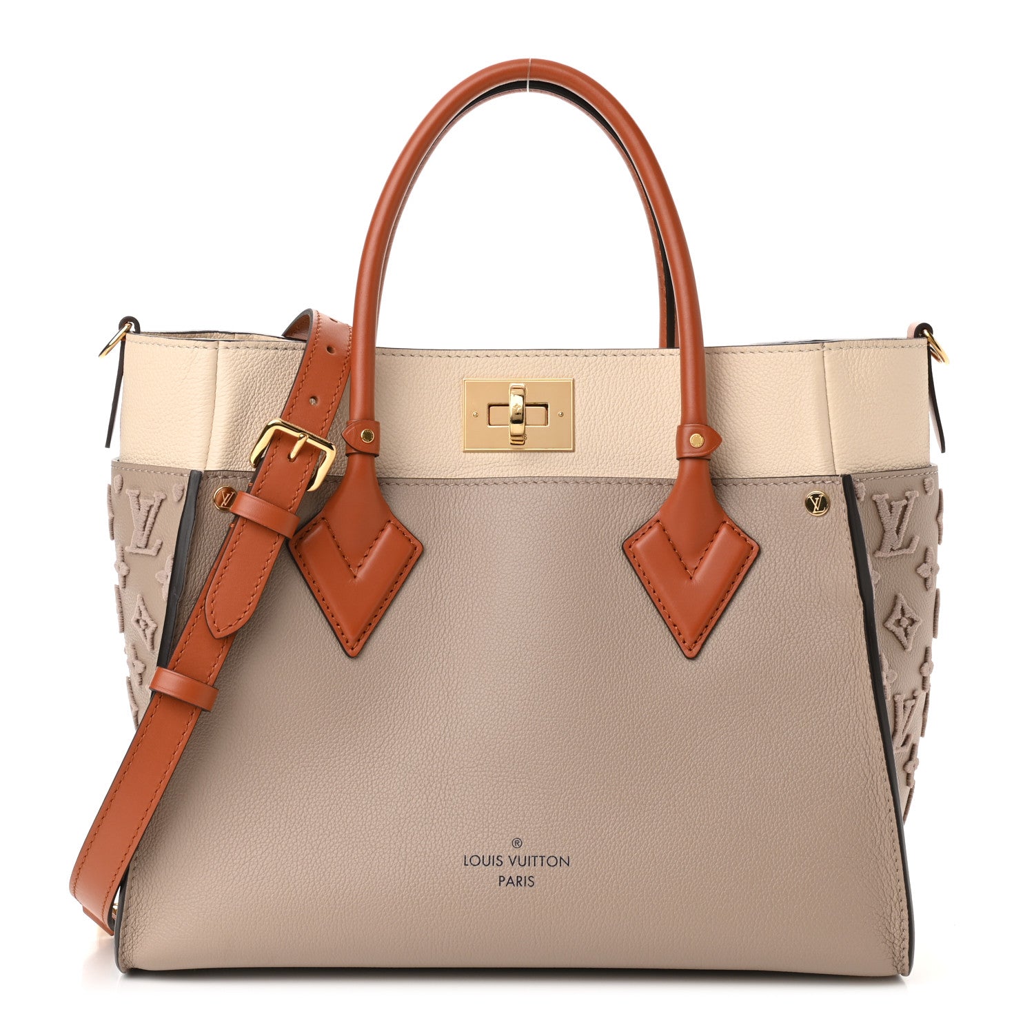 Louis Vuitton Calfskin Monogram Tufting On My Side Galet 1 of 9