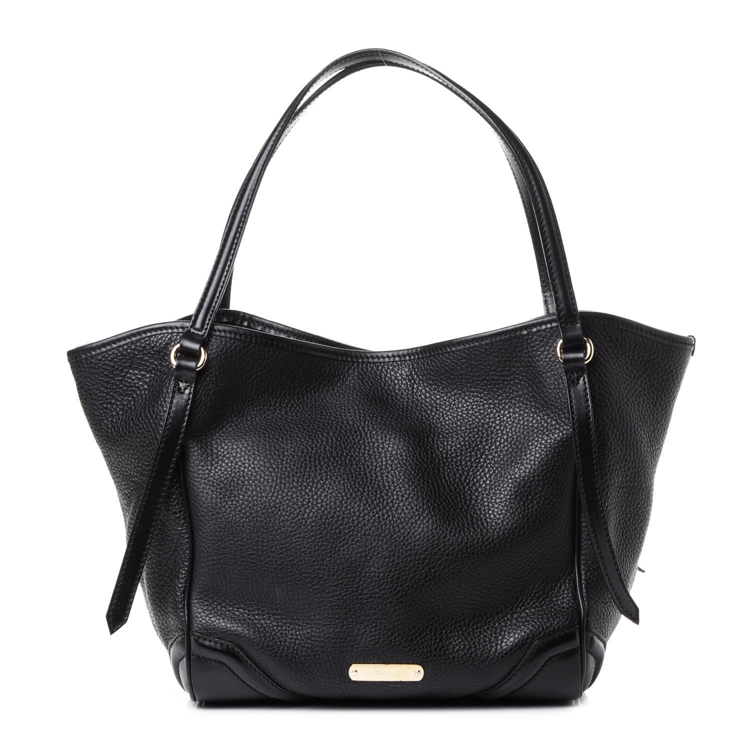 Burberry Grainy Calfskin Small Canterbury Tote Black 1 of 4