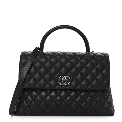 Chanel Caviar Quilted Medium Coco Handle Flap Black 1 of 9