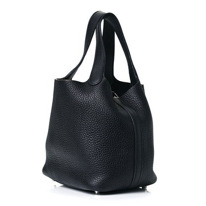 Hermes Taurillon Clemence Picotin Lock 18 PM Black 3 of 10