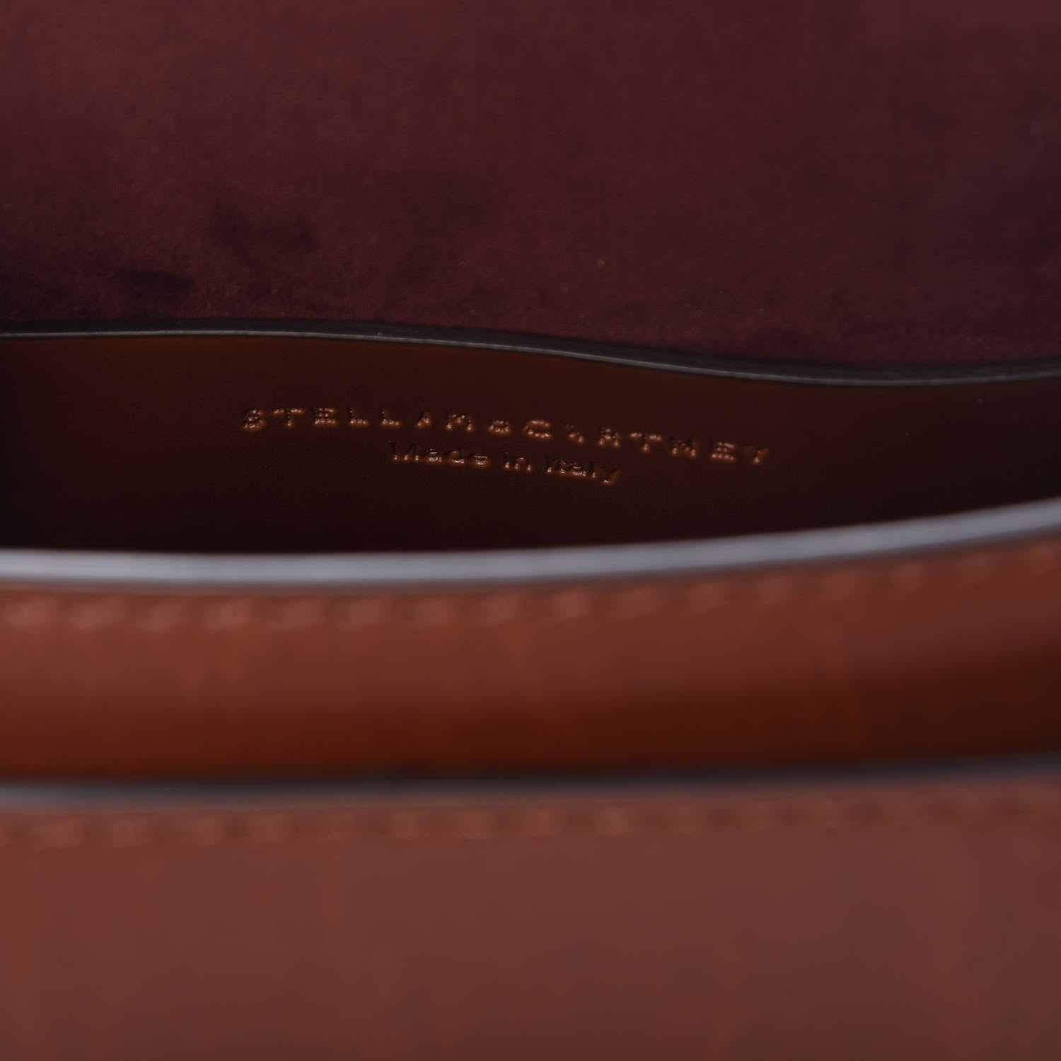 Stella McCartney Eco Alter Nappa Popper Shoulder Bag Cognac 6 of 10