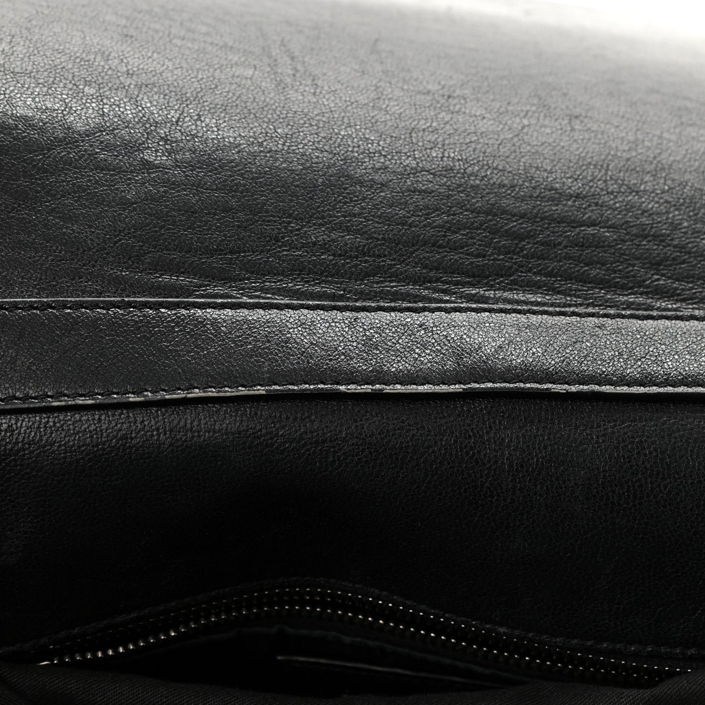 Lambskin Quilted Mini Becky Chain Bag Black