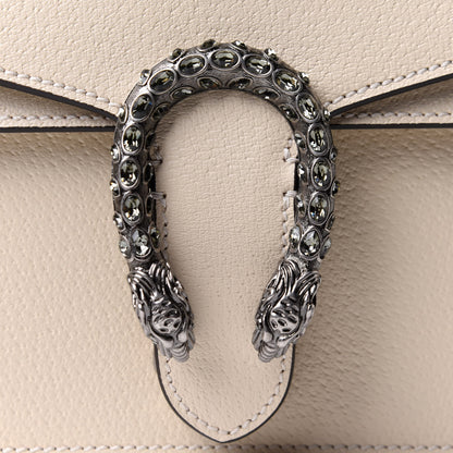 Gucci Textured Calfskin Crystal Mini Dionysus Shoulder Bag Mystic White 8 of 10
