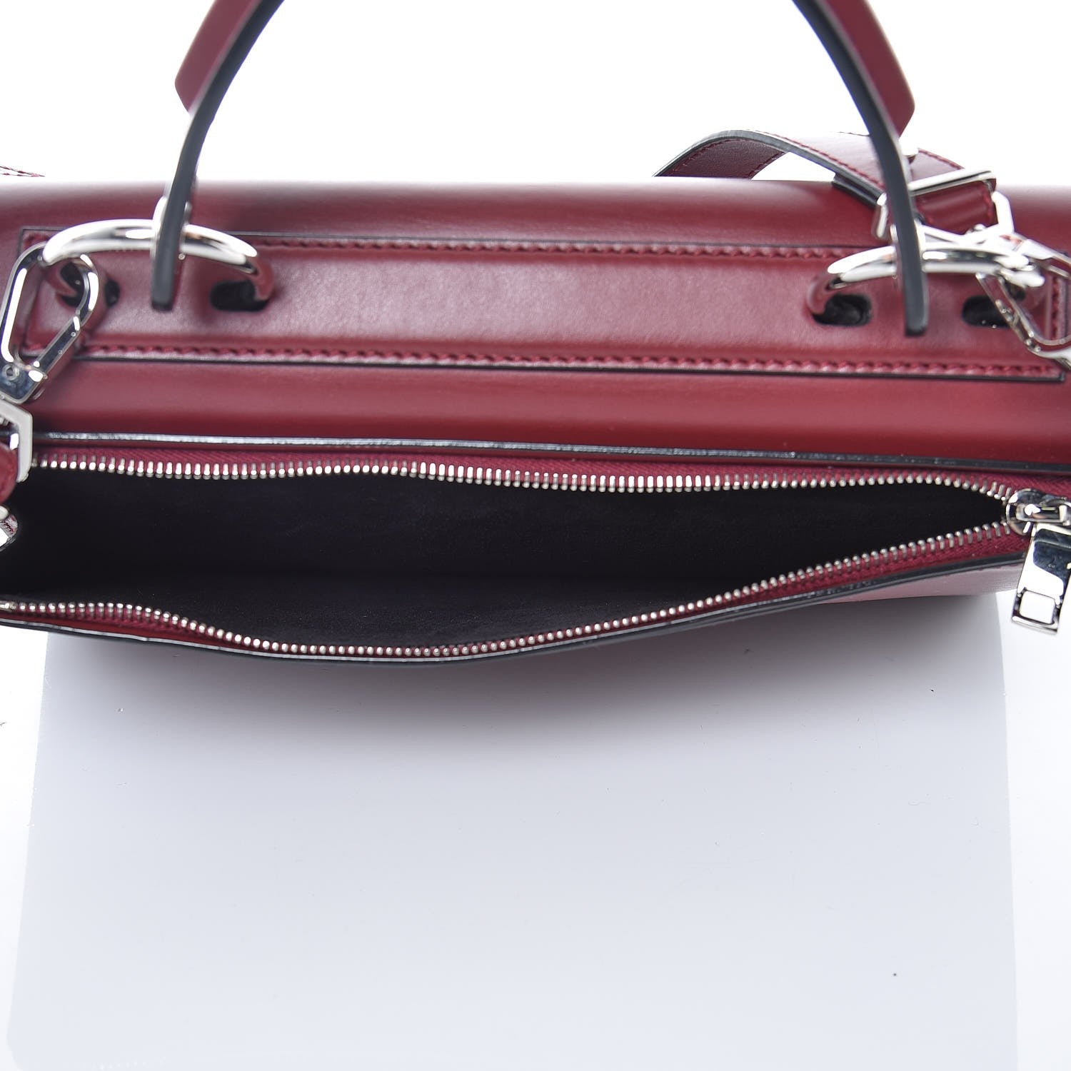Proenza Schouler Calfskin Medium Hava Top Handle Bag Garnet 6 of 9