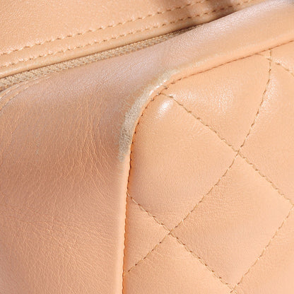 Chanel Calfskin Quilted Large Cambon Bowler Beige Black 9 of 10