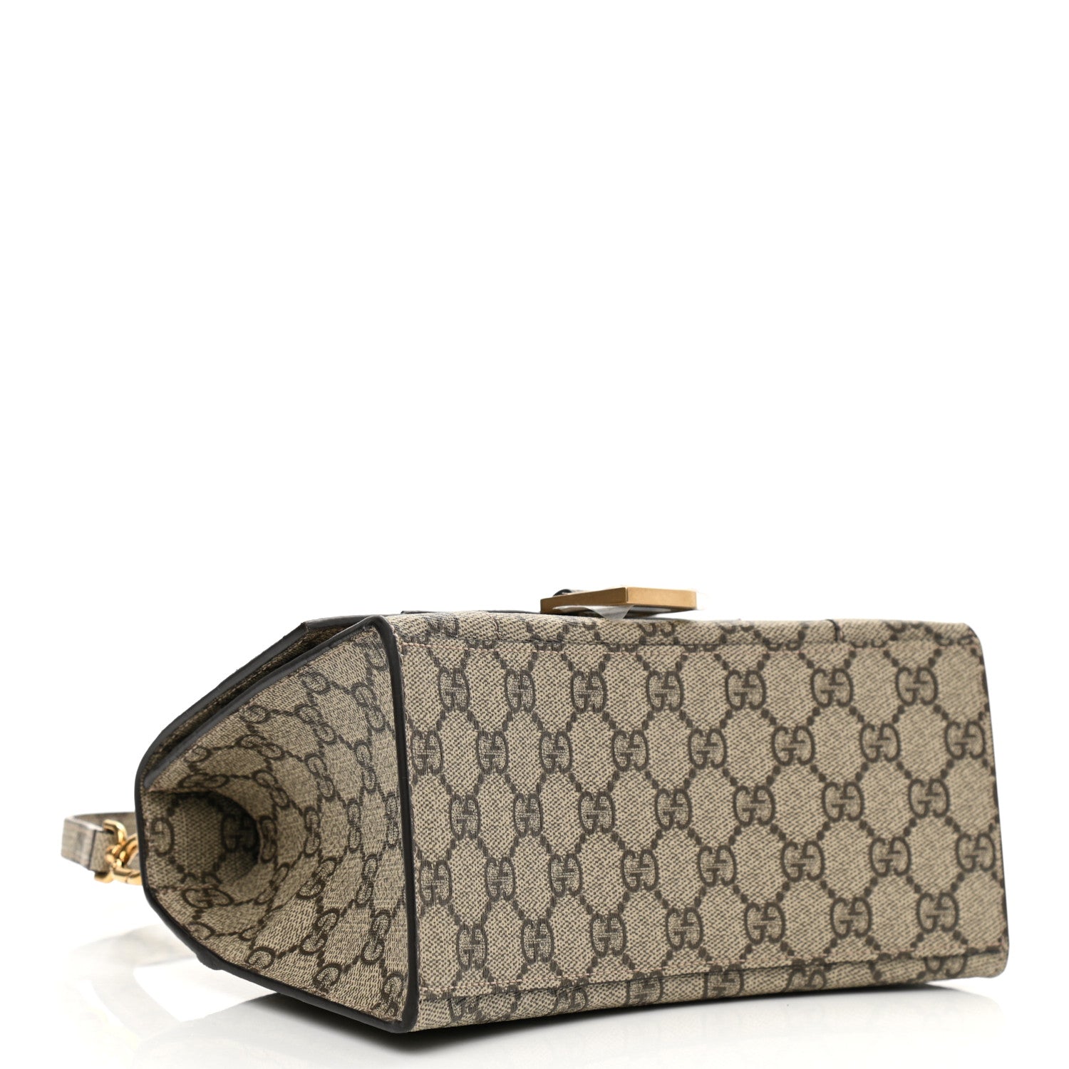 Balenciaga X GUCCI GG Supreme Monogram Small Hourglass Top Handle Bag Beige Ebony 4 of 10