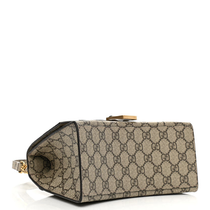 Balenciaga X GUCCI GG Supreme Monogram Small Hourglass Top Handle Bag Beige Ebony 4 of 10
