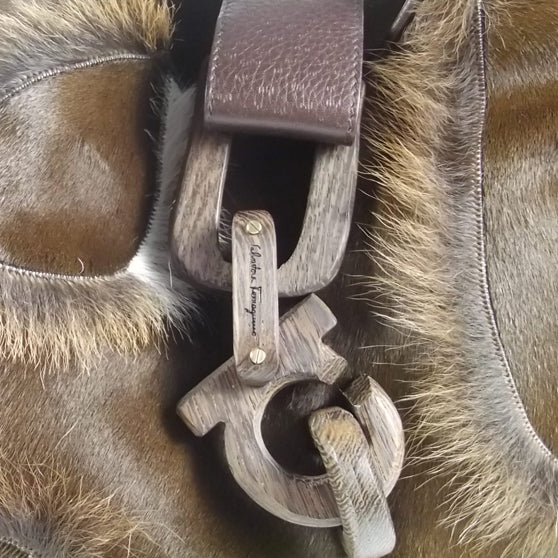 SALVATOREFERRAGAMOHorseHairShoulderBag
