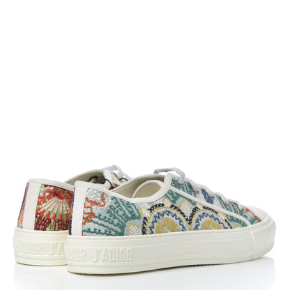 Christian Dior Canvas Embroidered Womens Walk'N'Dior Low Top Sneakers 37.5 Multicolor 4 of 8