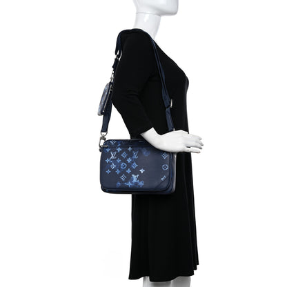 Louis Vuitton Monogram Ink Watercolor Trio Messenger Bag Blue 2 of 9