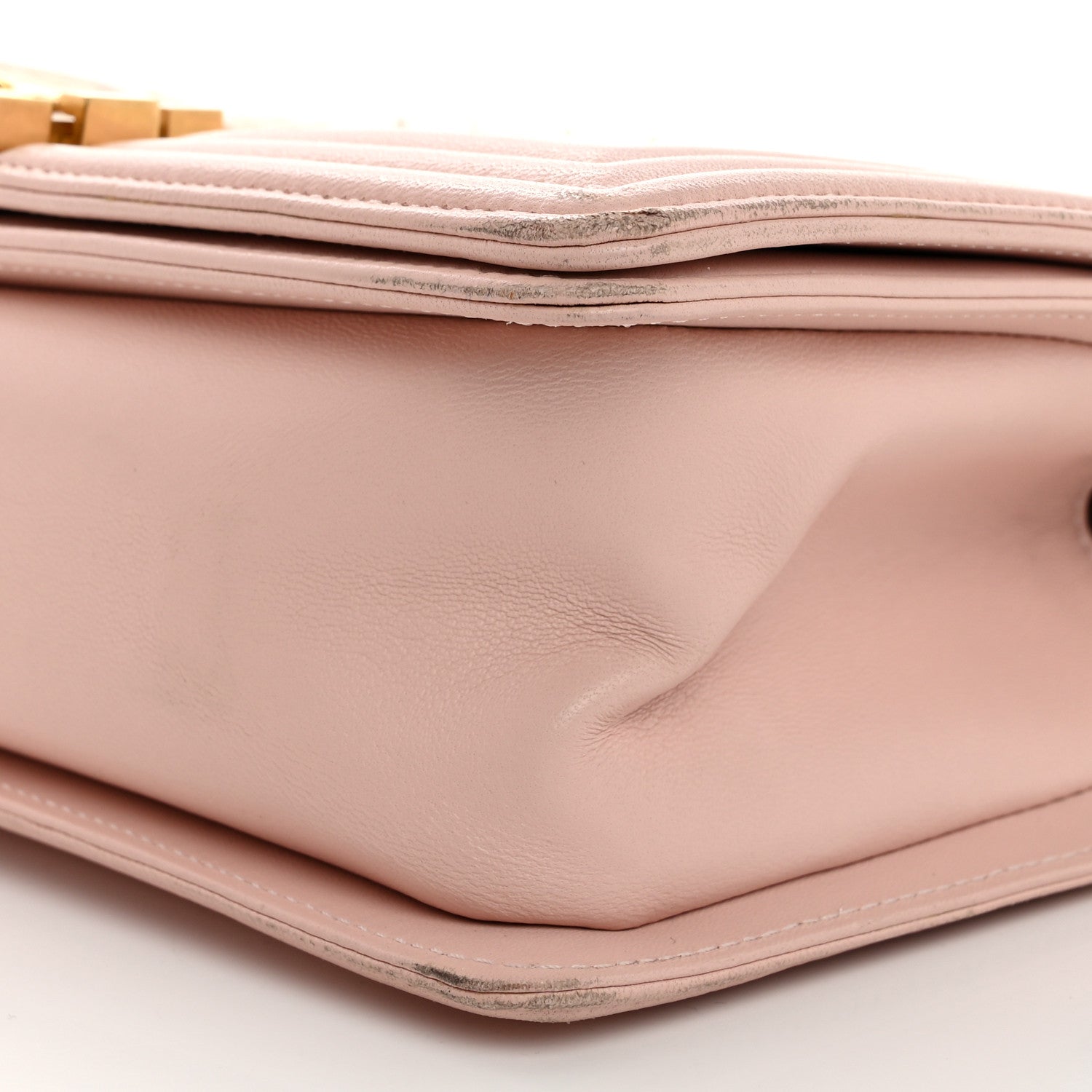 Chanel Tweed Lambskin Medium Boy Flap Pink 10 of 14