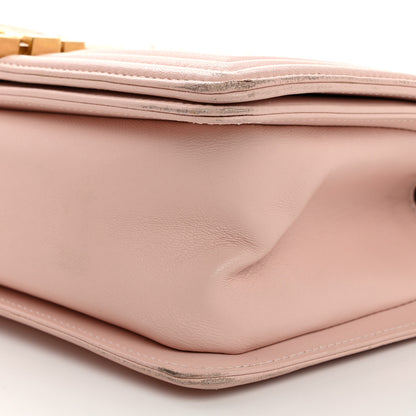 Chanel Tweed Lambskin Medium Boy Flap Pink 10 of 14